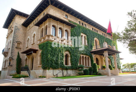 Palma de Mallorca, Spanien. 31 Luglio, 2017. Al Palazzo Marivent Famiglia Reale Spagnola al Palazzo Marivent su Mallorca, il 31 agosto 2017, creando per i media durante l'estate holliday foto: Albert Nieboer/Paesi Bassi OUT/point de vue fuori Foto: Albert Nieboer/RoyalPress/dpa/Alamy Live News Foto Stock