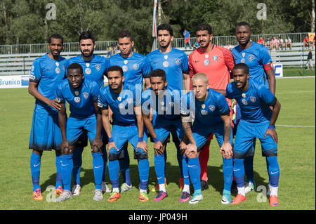 Riscone, Brunico, Italia. Xxv Luglio, 2017. Al-Hilal gruppo team line-up calcio/calcetto : la pre-stagione amichevole tra Benevento Calcio 1-1 Al-Hilal a Riscone, Brunico, Italia . Credito: Maurizio Borsari/AFLO/Alamy Live News Foto Stock