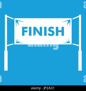 Linea di Finitura porte bianco icona Illustrazione Vettoriale