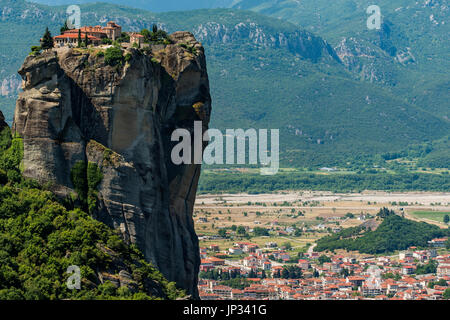 Monastero di Moni Agias Triados o Monastero della Santa Trinità, Meteora, Tessaglia, Grecia Foto Stock