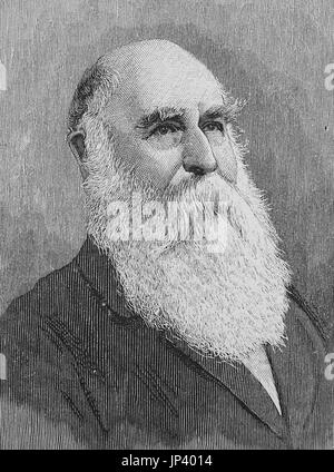 Heinrich Adolf von Bardeleben, 1 marzo 1819 - 24 settembre 1895, fu un chirurgo tedesco nato a Francoforte sull'Oder, digitale migliorata la riproduzione di una xilografia la pubblicazione a partire dall'anno 1888 Foto Stock