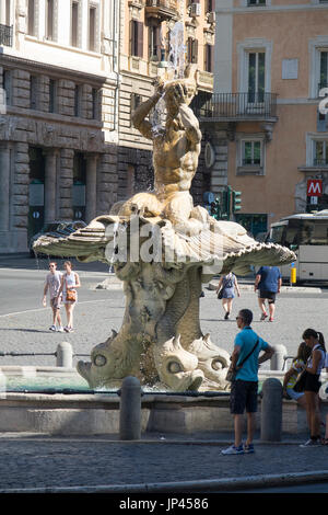 Fontana del Tritone Foto Stock