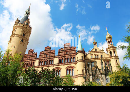 Castello di Schwerin (Schweriner Schloss), Germania Foto Stock