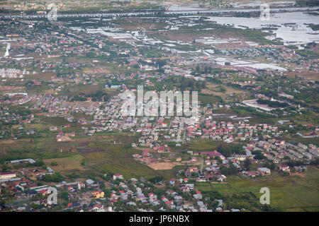 Vista aerea della città di Banda Aceh e Sumatra Foto Stock