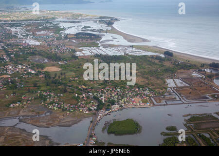 Vista aerea della città di Banda Aceh e Sumatra Foto Stock