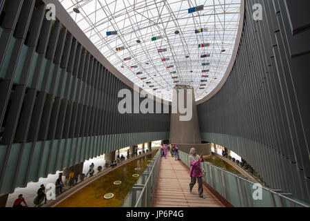 Tsunami ad Aceh museo interno Foto Stock