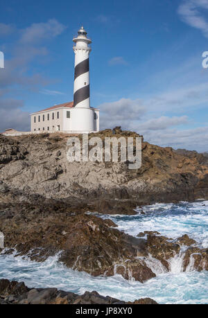 Spagna Isole Baleari, Minorca, Favaritx Lighthouse, Foto Stock