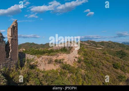 La Grande Muraglia, Gubeikou, Cina Foto Stock