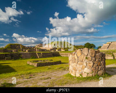 Monte Alban, Oaxaca, Messico Foto Stock