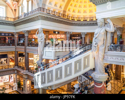 Il Forum Shops, Cesar's Palace, Las Vegas, Nevada, STATI UNITI D'AMERICA Foto Stock