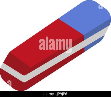 Icona di cancellazione, piatta, stile cartoon. Isolato su sfondo bianco. Illustrazione Vettoriale. Illustrazione Vettoriale