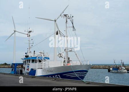 Filamento Bonnerup porto di pesca vicino a Grenaa - Djursland - Jutland - Danimarca Foto Stock