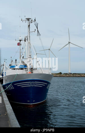 Filamento Bonnerup porto di pesca vicino a Grenaa - Djursland - Jutland - Danimarca Foto Stock