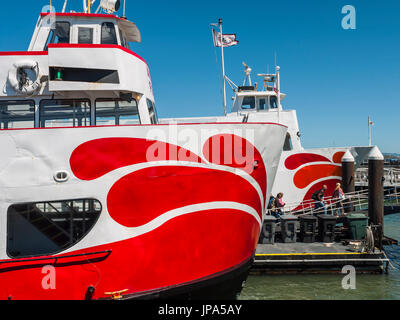 San Francisco Bay Ferries, CALIFORNIA, STATI UNITI D'AMERICA Foto Stock