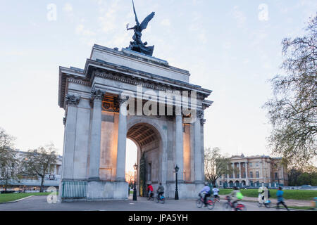 Inghilterra, London, Westminster, Hyde Park Corner, Wellington Arch Foto Stock