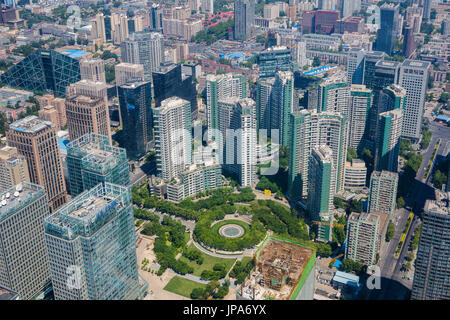 Cina, Pechino, quartiere Guomao Foto Stock