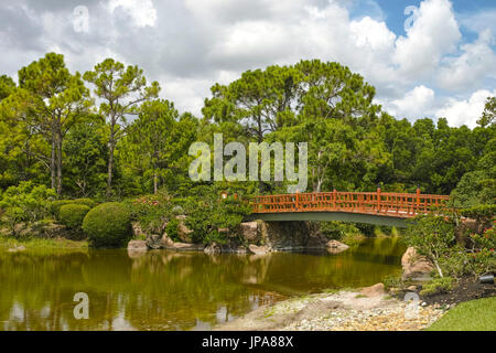 Morikami Giardini Giapponesi, Delray Beach, Florida, Stati Uniti d'America Foto Stock