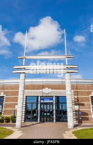 Inghilterra, Warwickshire, Gaydon, La Heritage Motor Centre, Museo ingresso Foto Stock