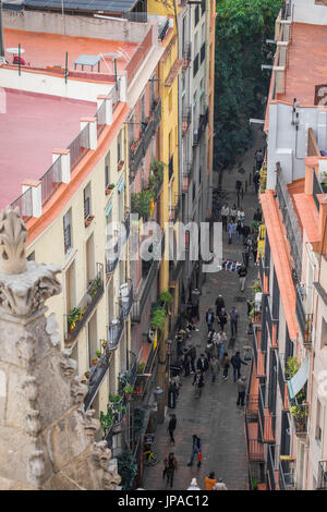 Carrer de l'Argenteria street al quartiere Born, Ciutat Vella, Barcelona, Catalogna, Spagna Foto Stock