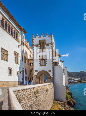 In Spagna, in Catalogna, città di Sitges, Old Town Foto Stock