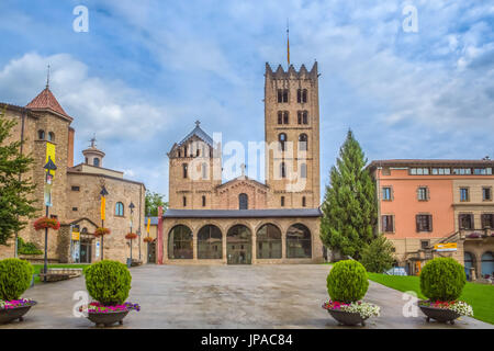 In Spagna, in Catalogna, provincia di Girona, Ripoll City, Santa Maria de Ripoll monastero del XII secolo, Foto Stock