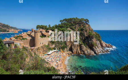 In Spagna, in Catalogna, in Costa Brava Tossa de Mar Città, Foto Stock