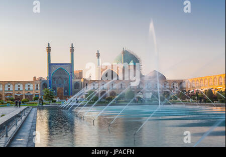 Iran, Esfahan Città, Naqsh-e JAHAN Piazza, Masjed-e Moschea Shah Foto Stock