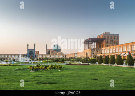 Iran, Esfahan Città, Naqsh-e JAHAN Piazza, Masjed-e Moschea Shah Foto Stock