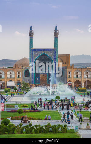 Iran, Esfahan Città, Naqsh-e JAHAN Piazza, Masjed-e Moschea Shah Foto Stock