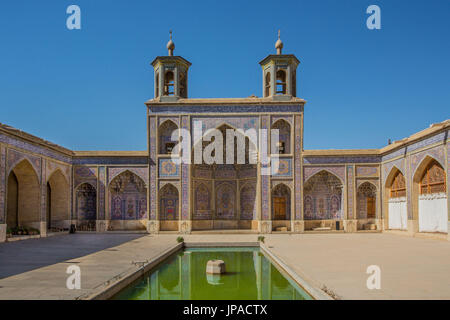 Iran, Shiraz City, Mmasjed-e Nasir al-Molk moschea Foto Stock