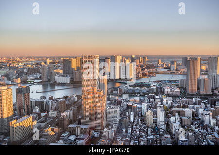 Giappone Tokyo City, area Kachidoki Foto Stock