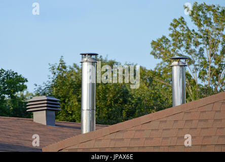 Calore e ventilazione attico Foto Stock