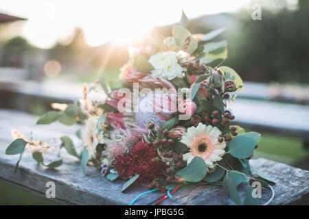 Bouquet nuziale a nozze alternativi, close up Foto Stock