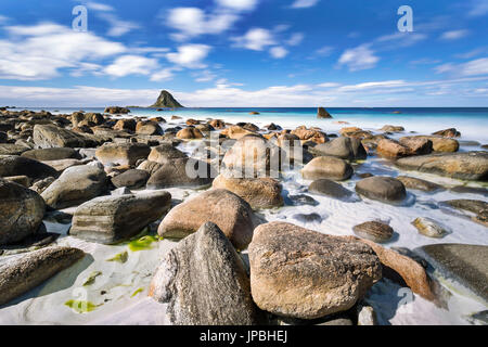 L'Europa, Norvegia, Vesterålen, Nordland, Bleik, Bleiksøya Foto Stock