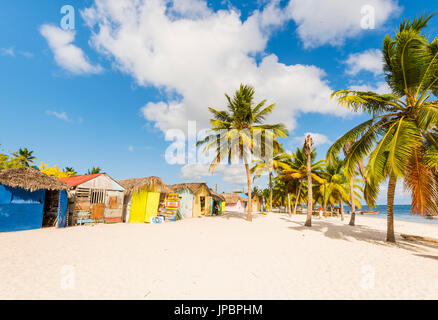 Mano Juan, Saona Island, Parco Nazionale Orientale (Parque Nacional del Este), Repubblica Dominicana, Mar dei Caraibi. Foto Stock