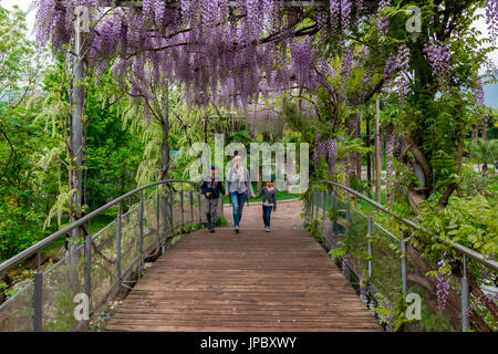 Merano, Alto Adige, Italia. Nei Giardini di Castel Trauttmansdorff Foto Stock