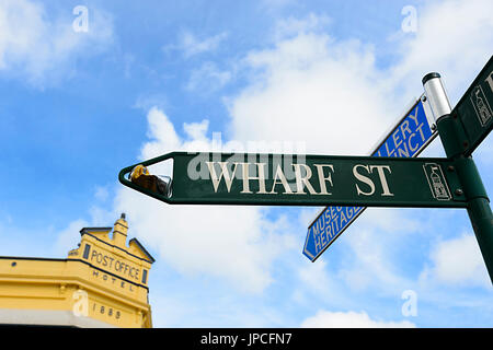 Wharf Street segno, Maryborough, Queensland, QLD, Australia Foto Stock