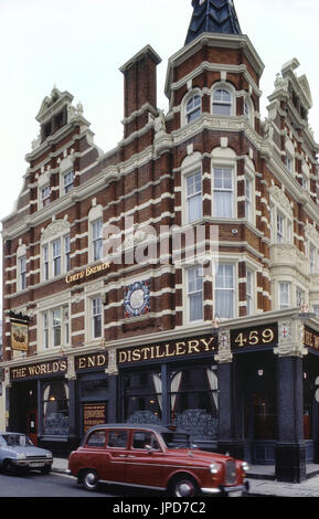 La fine del mondo pub, Kings Road, a Chelsea, Londra, Regno Unito, circa ottanta Foto Stock