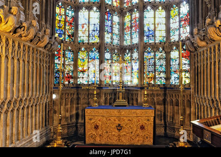 Cappella della Madonna - La Royal Air Force Cappella, l'Abbazia di Westminster, Londra, Inghilterra, Regno Unito Foto Stock