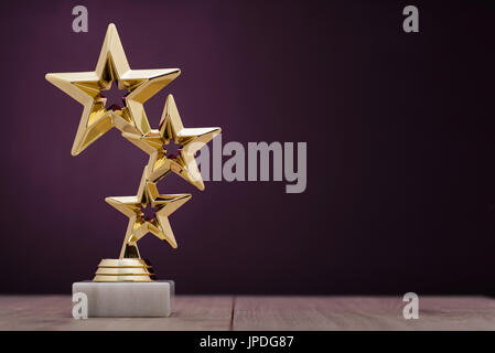 I vincitori del Gold Award con tre stelle per essere assegnato al primo posto i Foto Stock