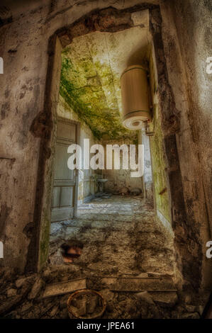 Novi Ligure, Piemonte, Italia, casa abbandonata 1800 Foto Stock