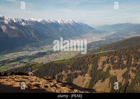 Figl / Salfains, Grinzens, terra di Innsbruck, in Tirolo - Tirolo, Austria, Europa Foto Stock