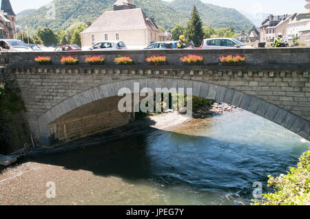 Arreau, Hautes-Pyrénées, Francia. Foto Stock