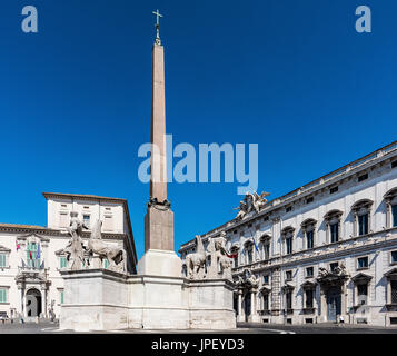 Obelisco del Quirinale, Roma, Italia Foto Stock