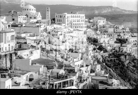 L'isola greca di Santorini in 1986 Foto Stock