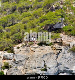 Cami de Cavalls Cala Galdana Menorca Minorca spagna Foto Stock