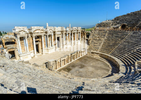 Anfiteatro di Hierapolis, Turchia Foto Stock