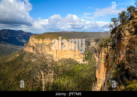 Baltzer Lookout, Blue Mountains, Australia - uno dei siti del patrimonio mondiale dell'UNESCO Foto Stock