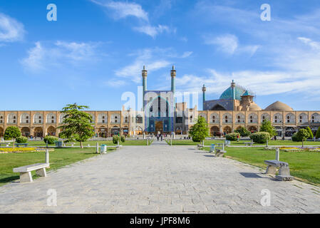 Imam moschea a sud di Naqsh-e JAHAN Piazza, Isfahan Foto Stock