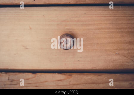 Cassetto in legno closeup - Cassetto in legno macro Foto Stock